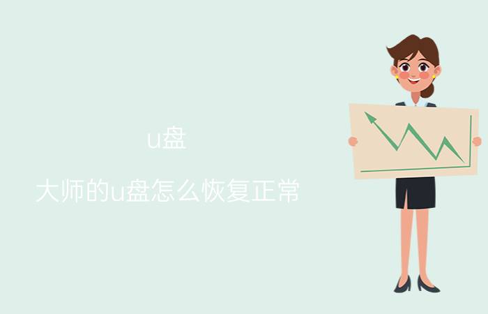 u盘 大师的u盘怎么恢复正常 u盘怎么恢复到普通u盘？